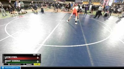 195 lbs Quarterfinal - Layne O`Neil, MI vs Brody Sardina, WI