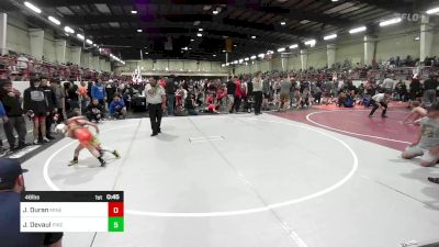 46 lbs Round Of 16 - Johnathan Duran, Miners WC vs Jaxon Devaul, Pikes Peak Warriors