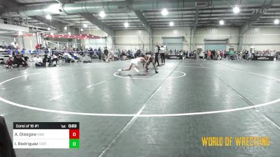 89 lbs Consi Of 16 #1 - Ashton Glasgow, The Glasgow Wrestling Academy vs Isaiah Rodriguez, Fort Lupton WC