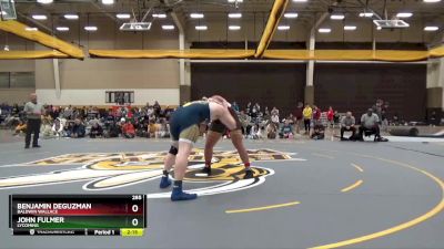 285 lbs Semifinal - Benjamin DeGuzman, Baldwin Wallace vs John Fulmer, Lycoming