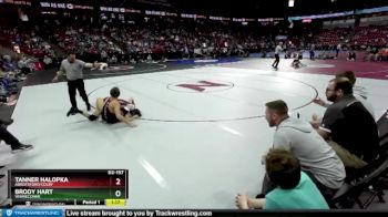 D2-157 lbs Quarterfinal - Brody Hart, Winneconne vs Tanner Halopka, Abbotsford/Colby