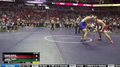 1A-220 lbs Champ. Round 2 - Jared Thiry, Don Bosco vs David Smith, West Hancock, Britt