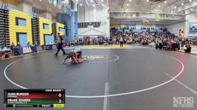 113 lbs Cons. Round 1 - Juan Burgos, Hodgson vs Drake Rogers, Sussex Central H S