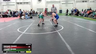 120 lbs Round 5 (10 Team) - Conner Wilson, Barnesville vs Zachary Franks, Cow Rock WC