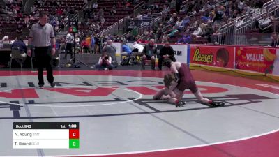 107 lbs Round Of 16 - Noah Young, State College vs Thunder Beard, Central Dauphin