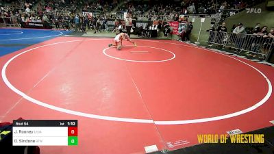 64 lbs Round Of 16 - Jace Rooney, Legacy Dragons vs Dominick Sindone, Burnett Trained Wrestling