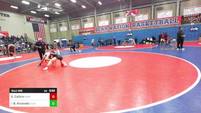 134 lbs Consi Of 16 #2 - Seth Collins, Hanford vs Benny Alvarado, Clovis East