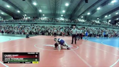 80 lbs Champ. Round 2 - Gavin Youngblood, Pleasant Hill Youth Wrestling Club-AAA vs Cahree Smart, STL Warrior-AA 