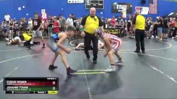 101 lbs Round 3 (6 Team) - Coehn Weber, American Gladiators-Blue vs Jovanni Tovar, Untouchables Purple