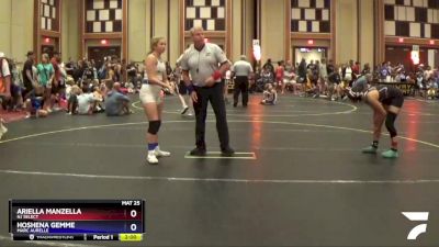 128 lbs Quarterfinal - Hoshena Gemme, Marc Aurelle vs Ariella Manzella, Nj Select