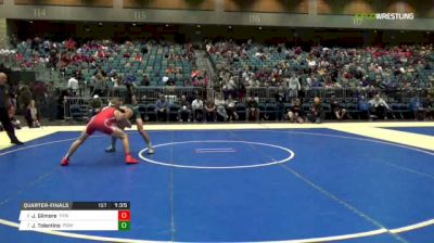 145 lbs Quarterfinal - Jaxen Gilmore, Yukon vs Josh Tolentino, Poway