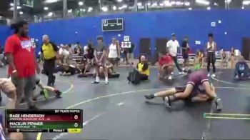 140 lbs Finals (8 Team) - Macklin Penner, Team Iowa Blue vs Rage Henderson, American Gladiators-Blue