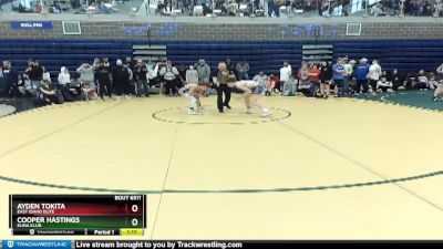 113 lbs Quarterfinal - Cooper Hastings, Kuna Klub vs Ayden Tokita, East Idaho Elite