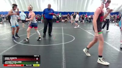 115 lbs Finals (2 Team) - Josh Sheets, CP Elite vs Jayden Maillard, Terps Xtreme