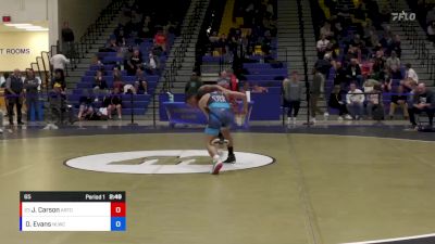 65 lbs Cons. Round 2 - Jayden Carson, Arkansas Regional Training Center vs David Evans, Nittany Lion Wrestling Club