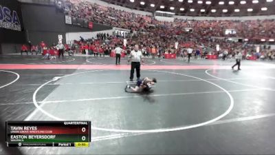 60 lbs Quarterfinal - Easton Beyersdorf, Waupaca vs Tavin Reyes, Union Grove Wrestling Club