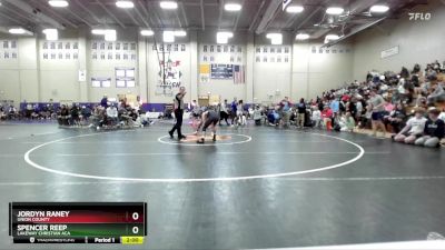 132 lbs Semifinal - Jordyn Raney, Union County vs Spencer Reep, Lakeway Christian Aca