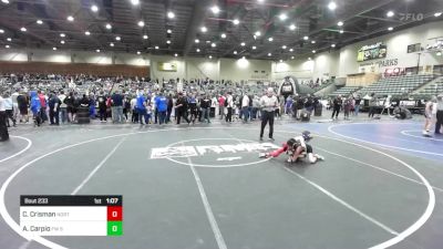 70 lbs Rr Rnd 3 - Carmine Crisman, North Montana WC vs Ace Carpio, FW Spartans