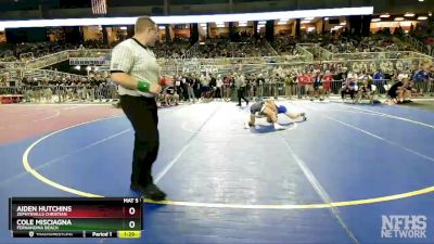 1A 145 lbs Cons. Round 2 - Cole Misciagna, Fernandina Beach vs Aiden Hutchins, Zephyrhills Christian