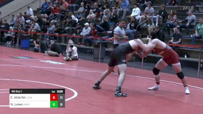 157 lbs Rr Rnd 1 - Eric Alderfer, Lock Haven vs Nate Lukez, Army