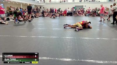 150 lbs Round 3 (4 Team) - Elias Twigg, BHWC Florida Supreme vs CJ Liddie, Applied Pressure X Kame Style