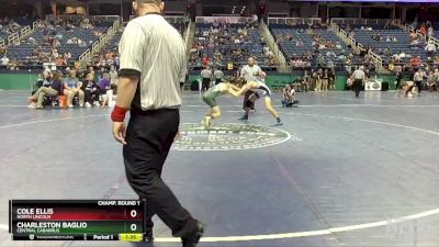 3A 138 lbs Champ. Round 1 - Charleston Baglio, Central Cabarrus vs Cole Ellis, North Lincoln