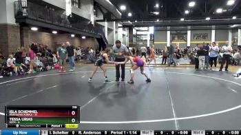 110 lbs Finals (2 Team) - Isla Schemmel, FEWTeamIA Purple vs Tessa Urias, SOTM