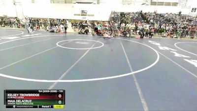 115 lbs Semifinal - Maia DeLaCruz, Shaker Youth Wrestling vs Kelsey Trowbridge, Club Not Listed