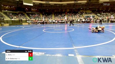 58 lbs Round Of 32 - Luke Doty, Lions Wrestling Academy vs Gage Knight-Osborne, Pitbull Wrestling Academy