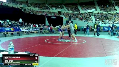 D4-190 lbs Cons. Round 3 - Dre Bair, Northwest Christian HS vs Ian Yellowhair, Page