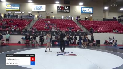 140 lbs Cons Semis - Amelia Fawcett, Pioneer Grappling Academy vs Sandilynn Tuinei, Gold Rush Wrestling