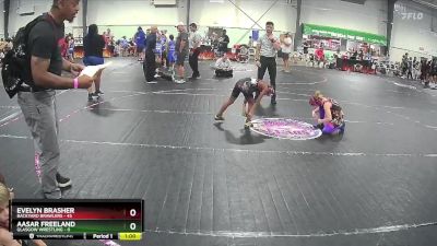 73 lbs Round 1 (4 Team) - Evelyn Brasher, Backyard Brawlers vs Aasar Freeland, Glasgow Wrestling