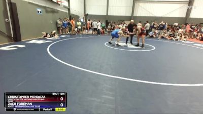 190 lbs Quarterfinal - Christopher Mendoza, CNWC Concede Nothing Wrestling Club vs Zach Foreman, Askeo International Mat Club