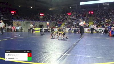 55 lbs Consy 2 - Maurice Simmons, Quaker Valley vs Jarrett Ritenour, Greensburg Salem