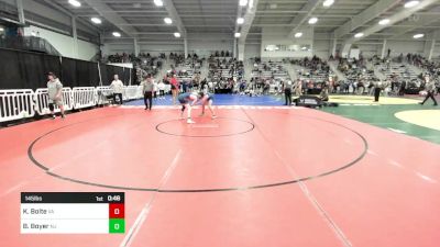 145 lbs Consi Of 8 #1 - Kraig Bolte, VA vs Brendan Boyer, NJ