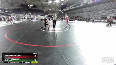 1A 160 lbs Cons. Round 2 - Wyatt Freeman, Mount Baker vs Aaron DesRoches, Riverside