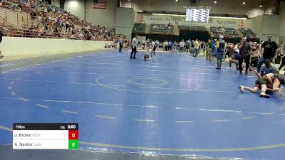 76 lbs 3rd Place - Jayce Brown, Rockmart Takedown Club vs Aiden Nestor, Lassiter Jr Trojans Wrestling Club