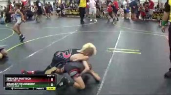 47 lbs Round 3 (6 Team) - Braycen Neuendorf, Missouri Gold vs Spencer Mattson, Funky Fire