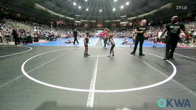 43 lbs Consi Of 16 #2 - Blakelee Lewis, Weatherford Youth Wrestling vs Isaiah Brown, Elgin Wrestling