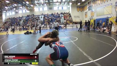 157 lbs Champ. Round 3 - Eric Hodge, Golden Bears vs Stefan Povsic, Cowboys Wrestling Club