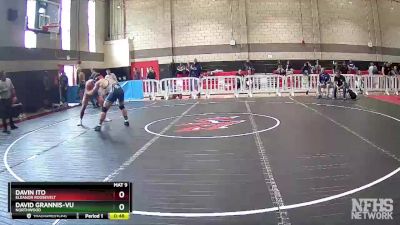 182 lbs Cons. Round 1 - Davin Ito, Eleanor Roosevelt vs David Grannis-Vu, Northwood