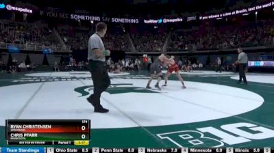 174 lbs Round of 16 - Ryan Christensen, Wisconsin vs Chris Pfarr, Minnesota