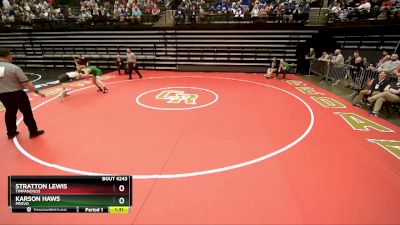 144 lbs Cons. Round 2 - Karson Haws, Provo vs Stratton Lewis, Timpanogos