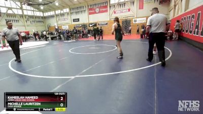 125 (127) Quarterfinal - Kameelah Hameed, James Logan High School vs Michelle Lauritzen, Casa Grande