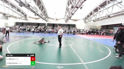 55-T lbs Quarterfinal - Connor Moore, McDonald Wrestling Academy vs Zayden Berckman, Upper Township