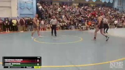 175 lbs Champ. Round 1 - Nehemiah Parker, Hodgson Vo Tech School vs Chase Timmons, Middletown