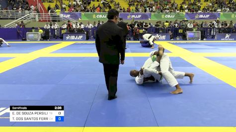 EDER DE SOUZA PERSILIANO vs TIAGO DOS SANTOS FERREIRA 2024 Brasileiro Jiu-Jitsu IBJJF