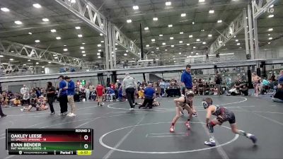 60 lbs Round 3 (4 Team) - Oakley Leese, U2 Upstate Uprising vs Evan Bender, Mat Warriors Green