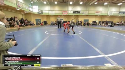 70-75 lbs Cons. Semi - Lucas Natalini, Columbus Wrestling Club vs Milan Brown, Rogue Warrior Wrestling