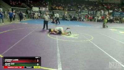 D 1 106 lbs Cons. Round 4 - Johnny Laris, St. Amant vs Adam Day, Live Oak